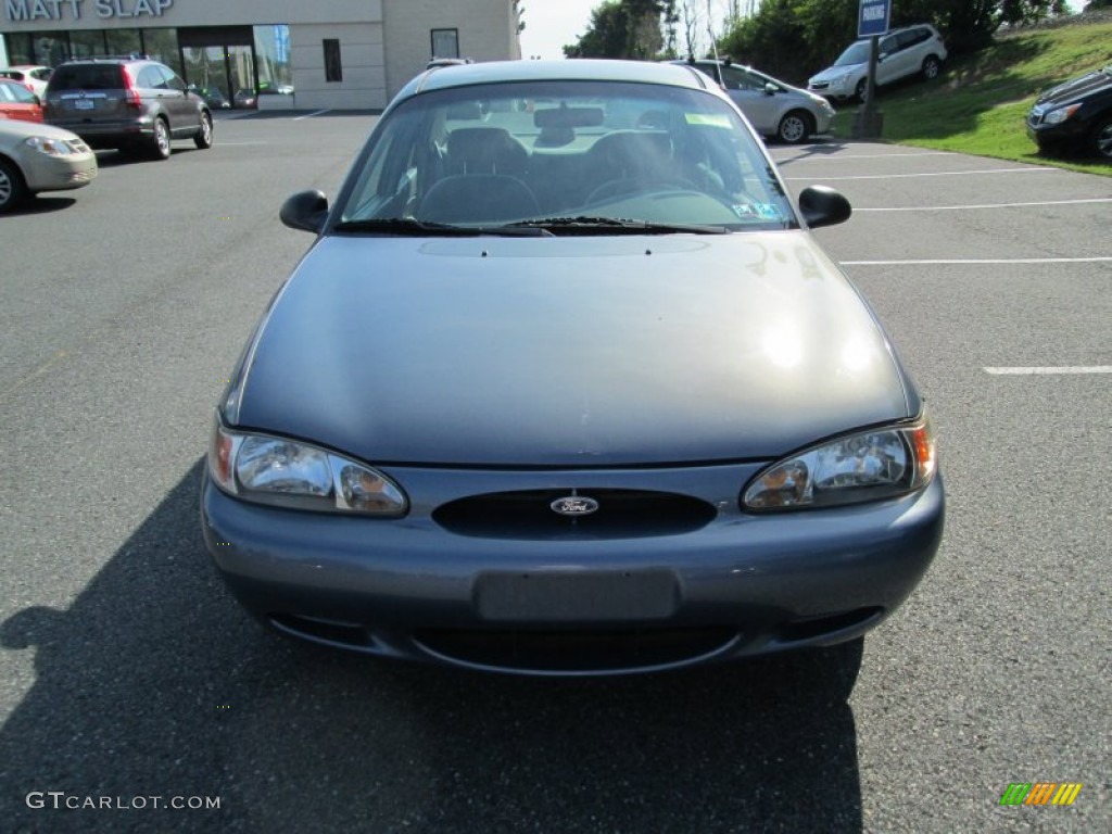 1999 Escort SE Sedan - Graphite Blue Metallic / Medium Graphite photo #3