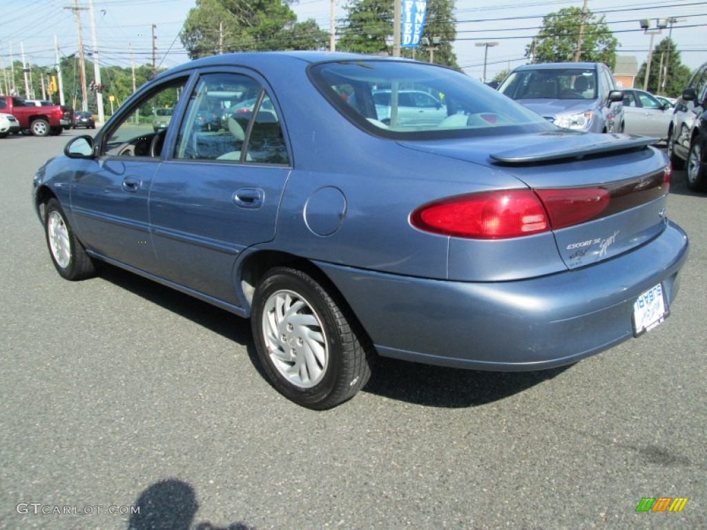 1999 Escort SE Sedan - Graphite Blue Metallic / Medium Graphite photo #8