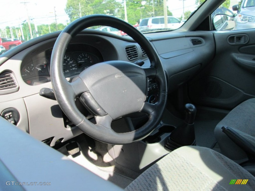 1999 Escort SE Sedan - Graphite Blue Metallic / Medium Graphite photo #10