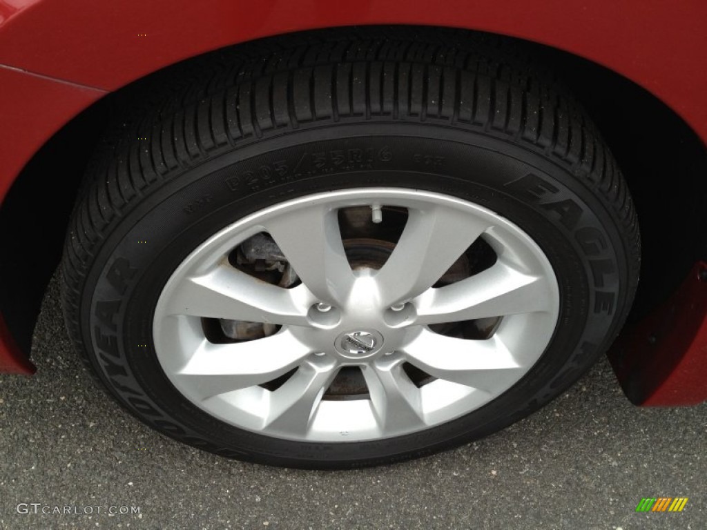 2010 Sentra 2.0 SL - Red Brick Metallic / Charcoal photo #3