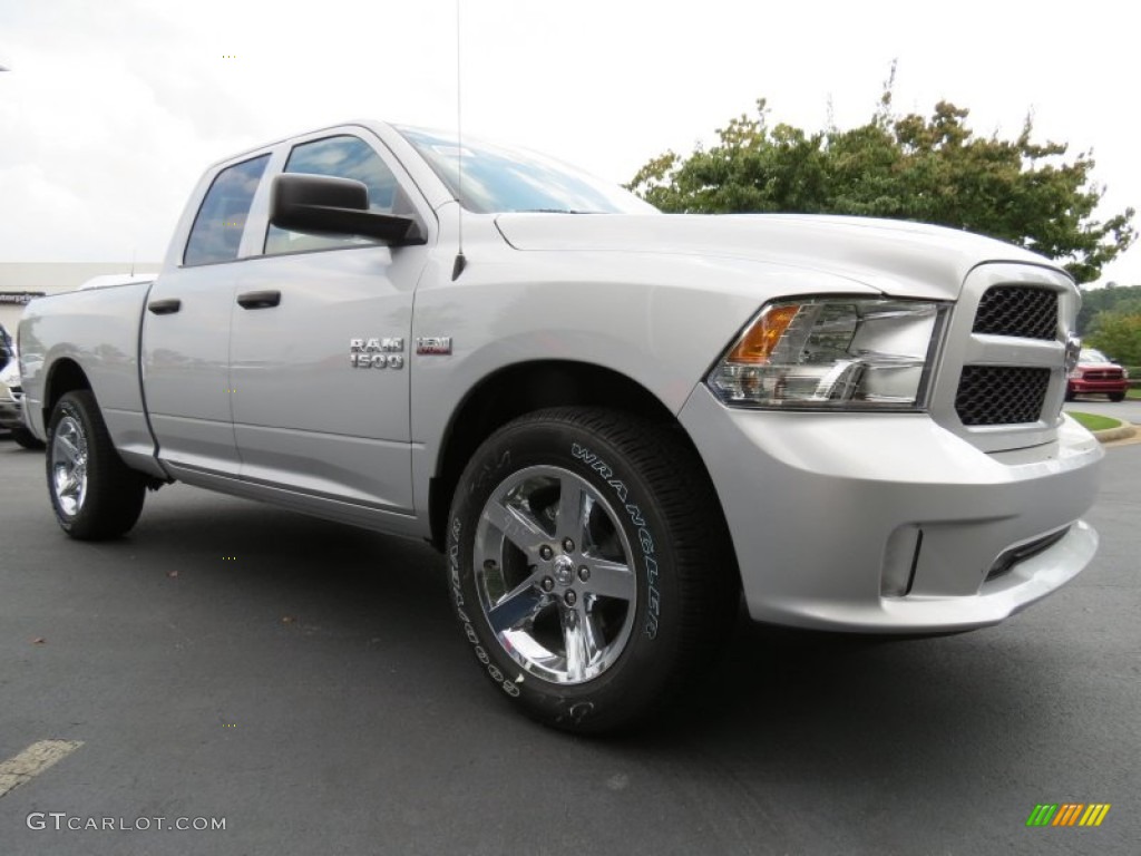 Bright Silver Metallic 2014 Ram 1500 Express Quad Cab Exterior Photo #85367605