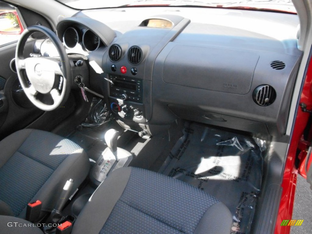 2007 Aveo 5 LS Hatchback - Sport Red / Charcoal Black photo #24