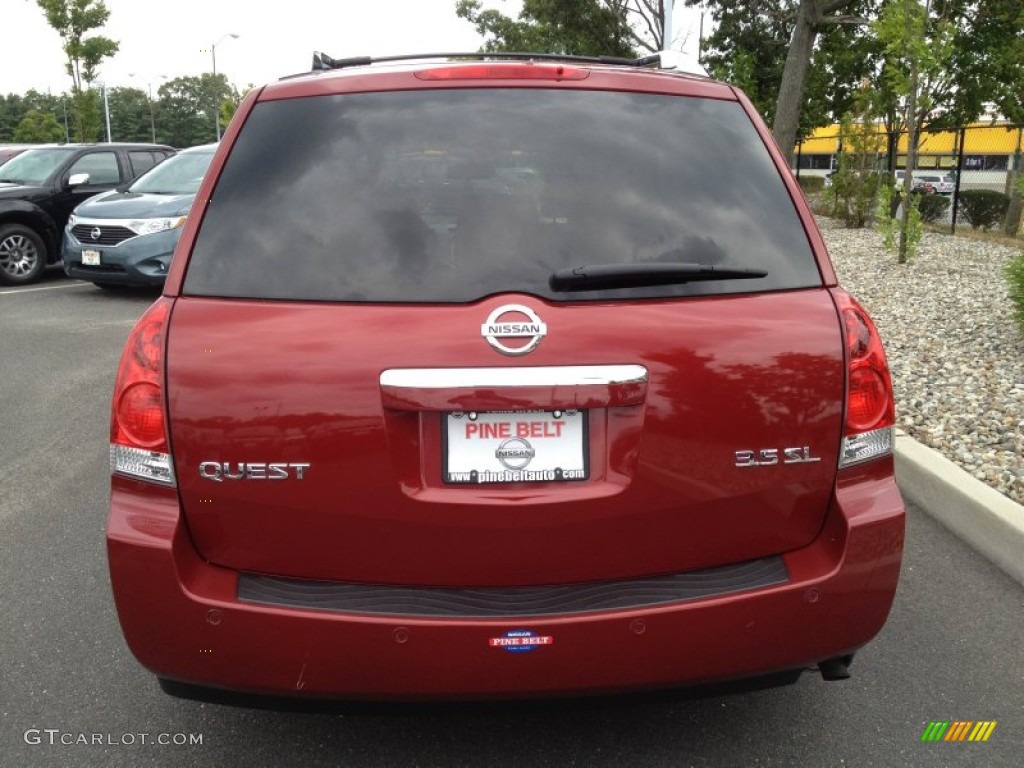 2007 Quest 3.5 SL - Red Brawn Metallic / Gray photo #6