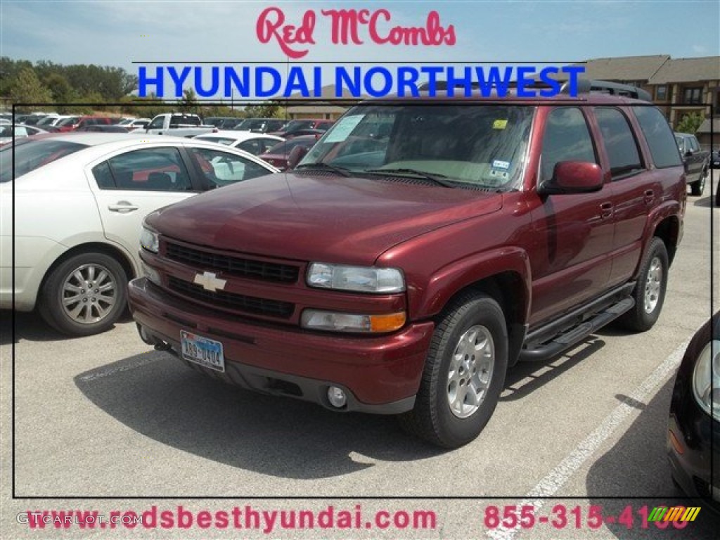 2003 Tahoe Z71 4x4 - Redfire Metallic / Tan/Neutral photo #1