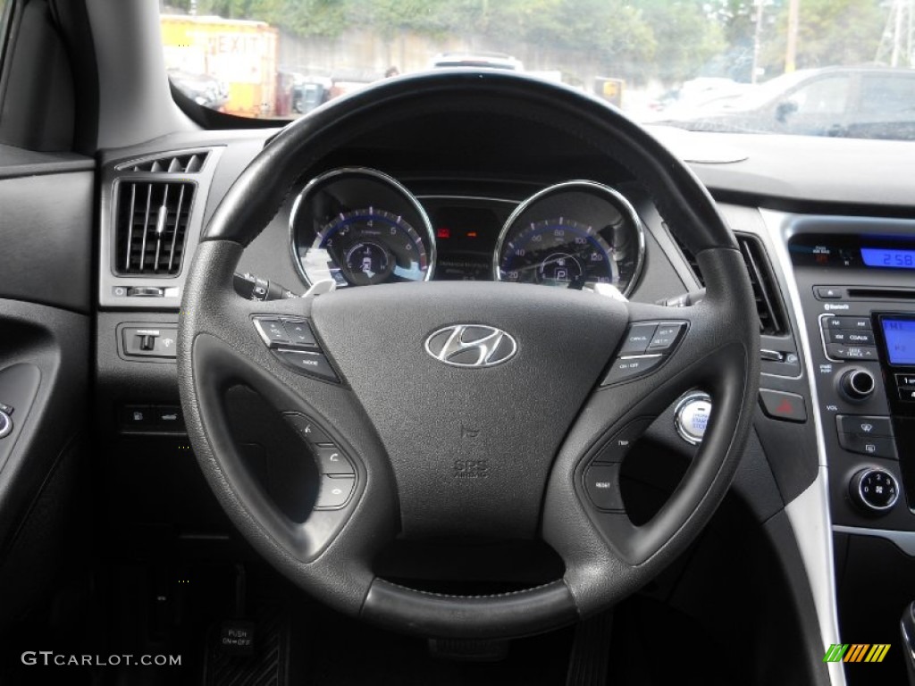 2011 Sonata SE - Black Plum Pearl / Gray photo #12