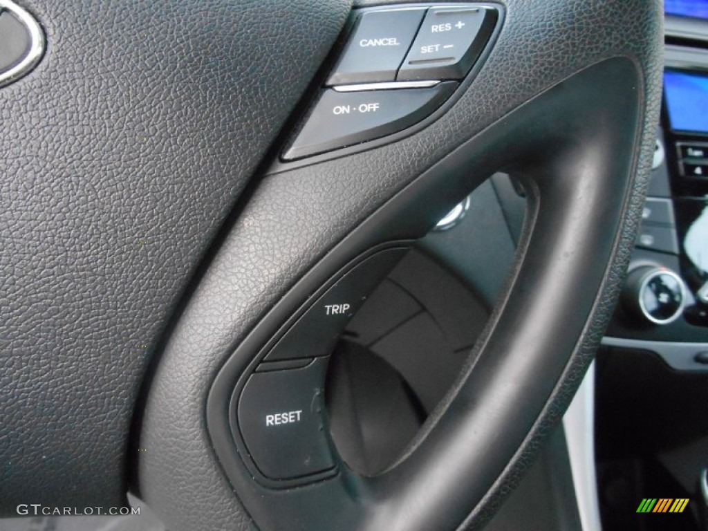 2011 Sonata SE - Black Plum Pearl / Gray photo #14