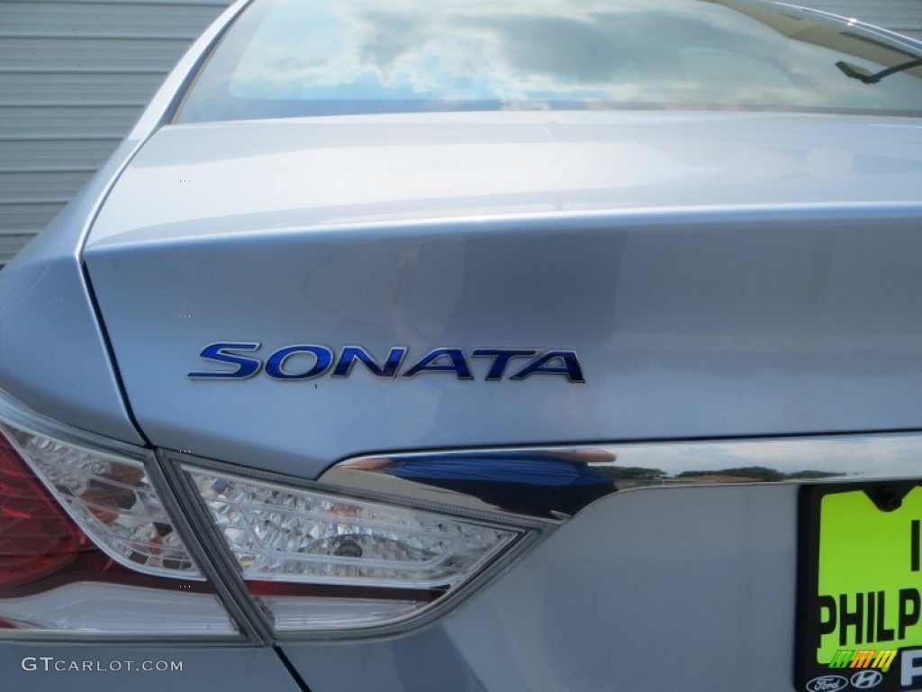 2013 Sonata Hybrid Limited - Blue Sky Metallic / Gray photo #6