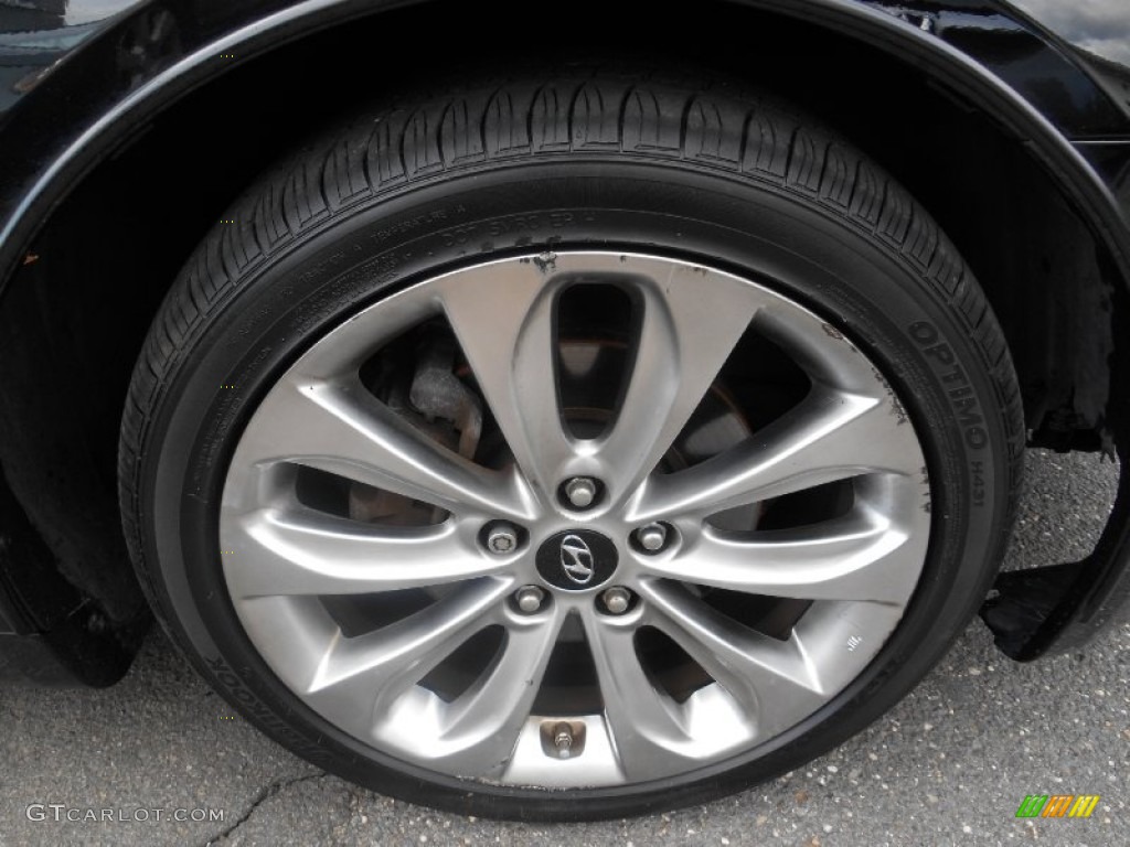 2011 Sonata SE - Black Plum Pearl / Gray photo #26