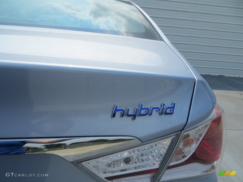 2013 Sonata Hybrid Limited - Blue Sky Metallic / Gray photo #7