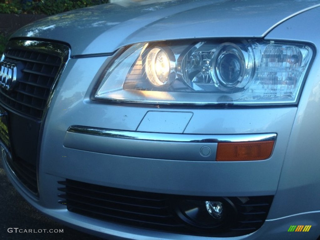 2007 A8 L 4.2 quattro - Light Silver Metallic / Black photo #62