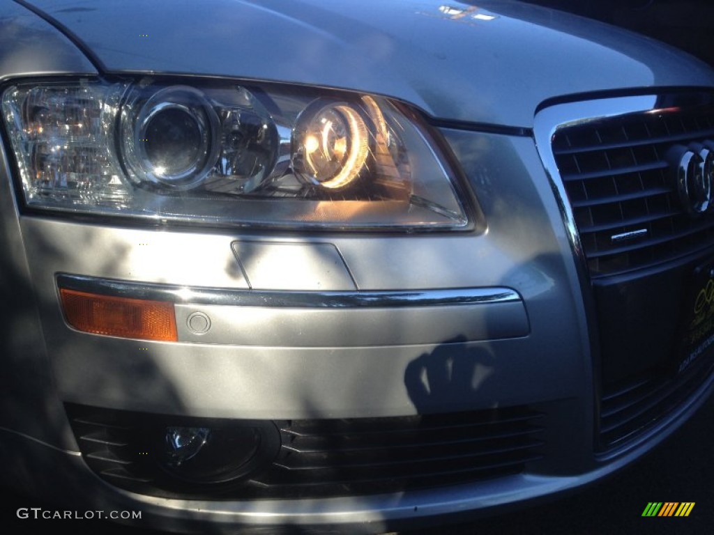 2007 A8 L 4.2 quattro - Light Silver Metallic / Black photo #63