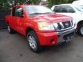 2012 Red Alert Nissan Titan S Crew Cab 4x4  photo #1