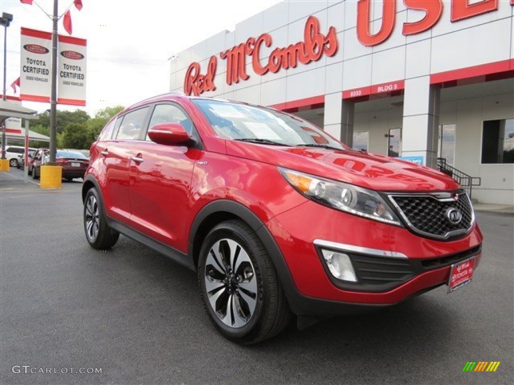 Signal Red Kia Sportage