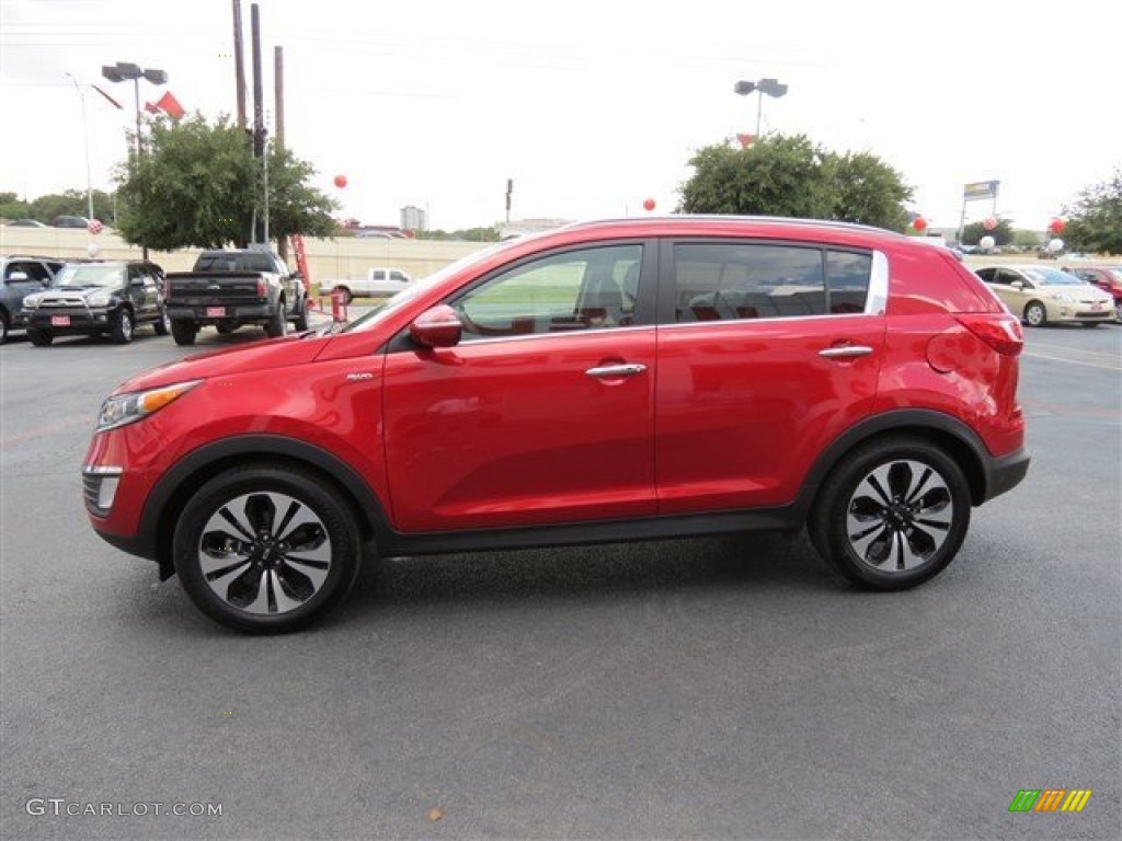 Signal Red 2012 Kia Sportage SX AWD Exterior Photo #85374775