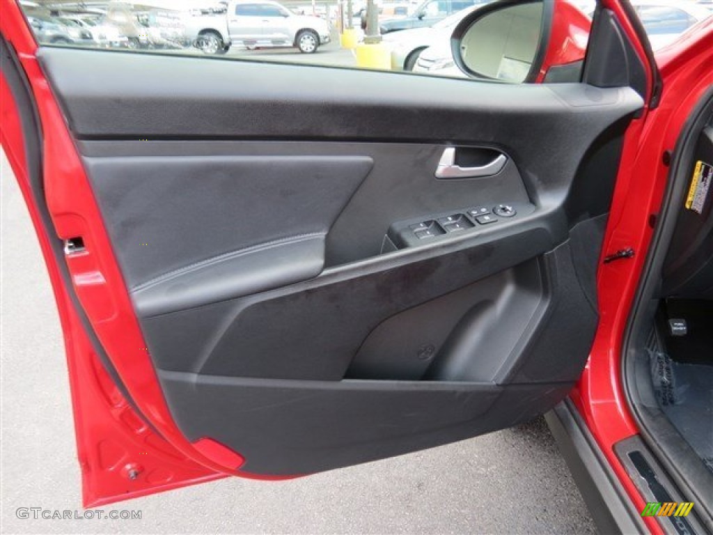 2012 Kia Sportage SX AWD Black Door Panel Photo #85374904