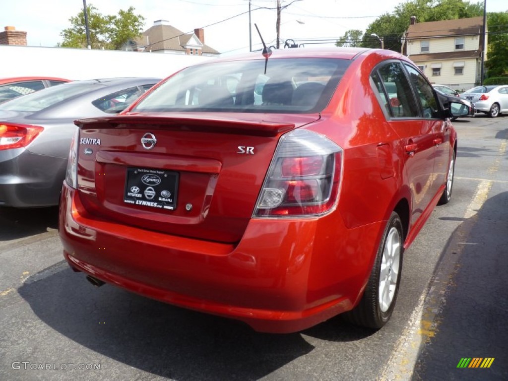 2011 Sentra 2.0 S - Lava Red / Charcoal photo #6