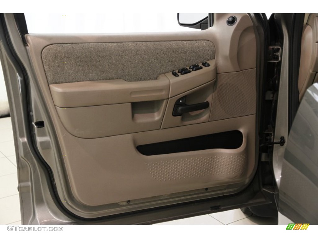 2004 Ford Explorer XLS 4x4 Medium Parchment Door Panel Photo #85376332