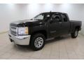 2013 Black Chevrolet Silverado 1500 Work Truck Extended Cab 4x4  photo #3