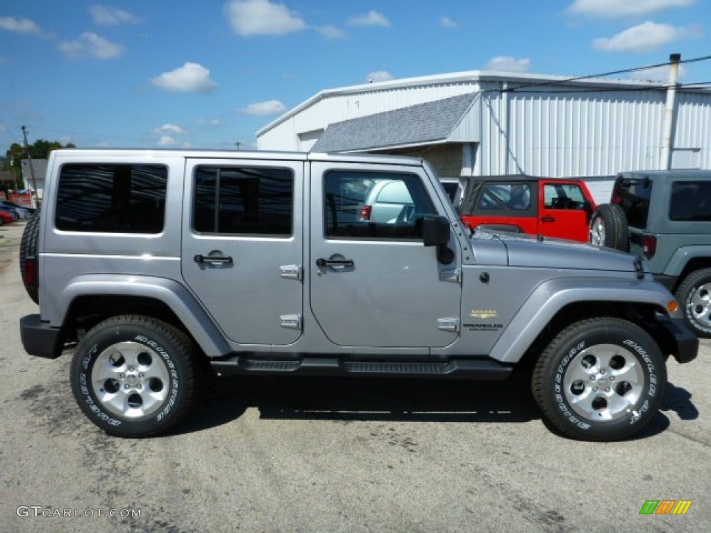 Billet Silver Metallic 2014 Jeep Wrangler Unlimited Sahara 4x4 Exterior Photo #85379152
