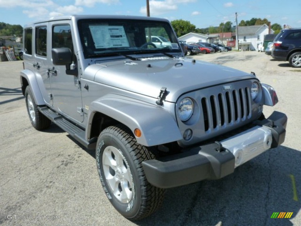 2014 Wrangler Unlimited Sahara 4x4 - Billet Silver Metallic / Black photo #9