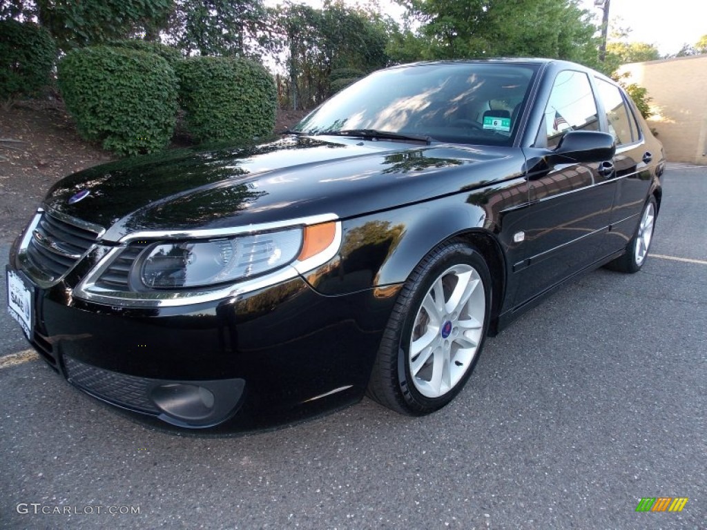 Black 2006 Saab 9-5 2.3T Sport Sedan Exterior Photo #85379588