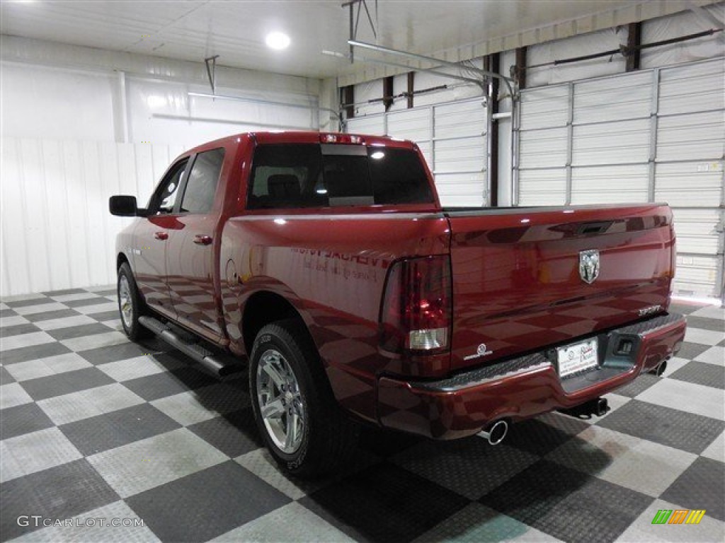 2010 Ram 1500 Sport Crew Cab - Inferno Red Crystal Pearl / Dark Slate Gray photo #5