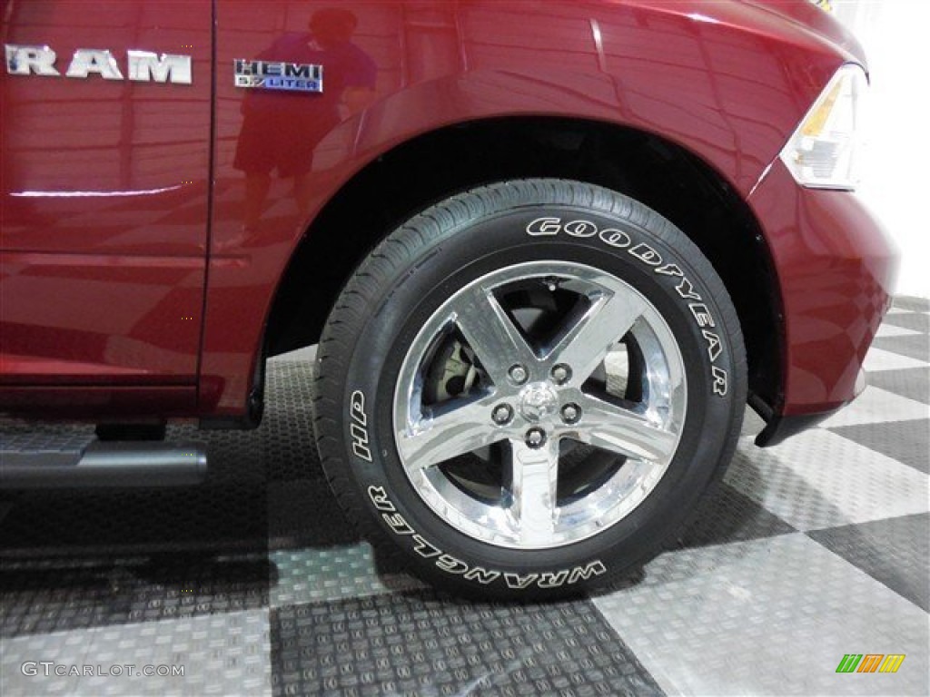 2010 Ram 1500 Sport Crew Cab - Inferno Red Crystal Pearl / Dark Slate Gray photo #8