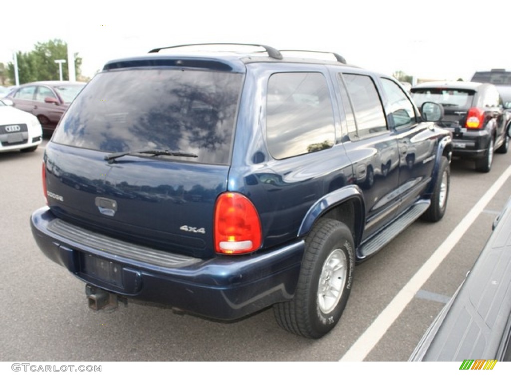 2000 Durango SLT 4x4 - Patriot Blue Pearl / Agate Black photo #2