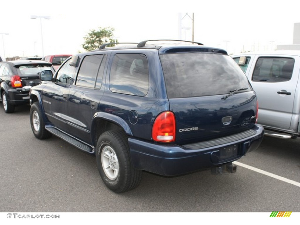 2000 Durango SLT 4x4 - Patriot Blue Pearl / Agate Black photo #3