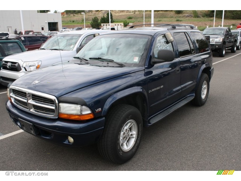 2000 Durango SLT 4x4 - Patriot Blue Pearl / Agate Black photo #4