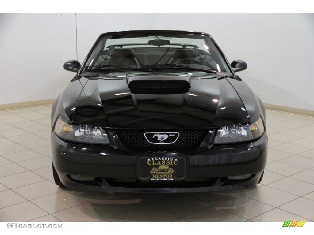 2002 Mustang GT Convertible - Black / Dark Charcoal photo #3