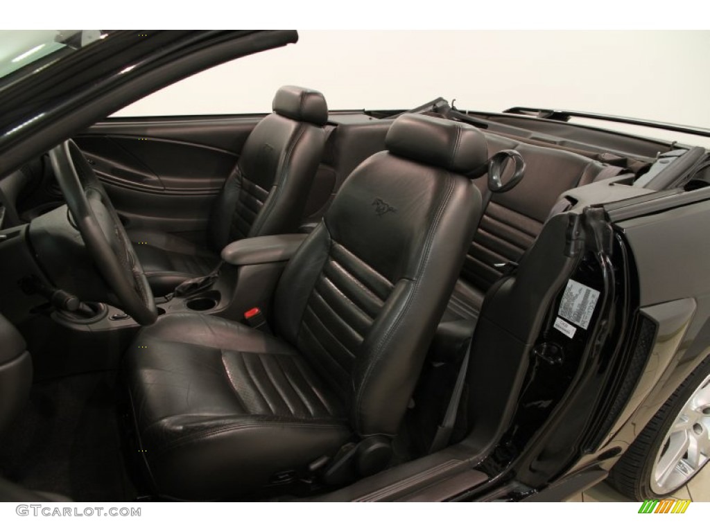 Dark Charcoal Interior 2002 Ford Mustang GT Convertible Photo #85381993