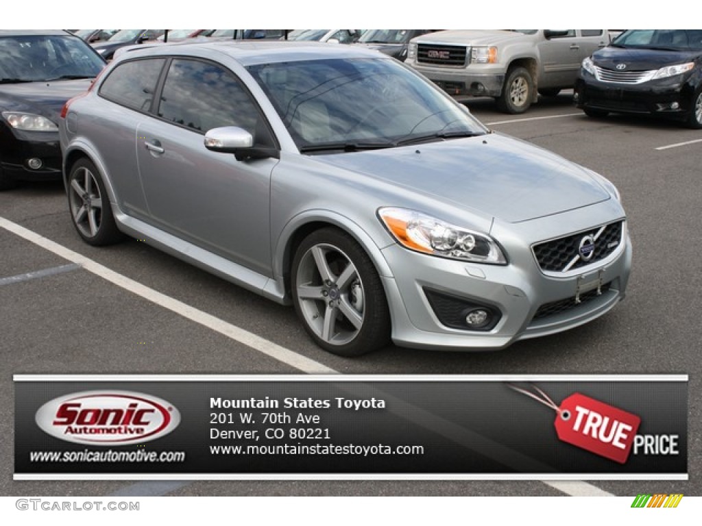 2012 C30 T5 R-Design - Electric Silver Metallic / R Design Off Black/Calcite photo #1