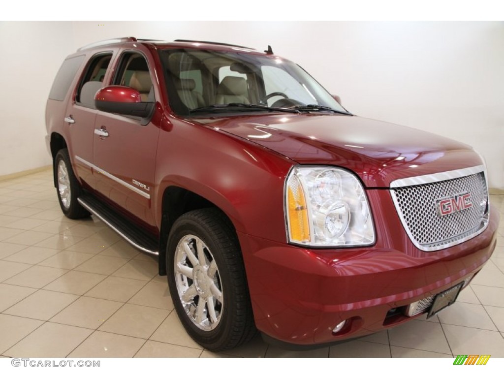 2010 Yukon Denali AWD - Red Jewel Tintcoat / Cocoa/Light Cashmere photo #1