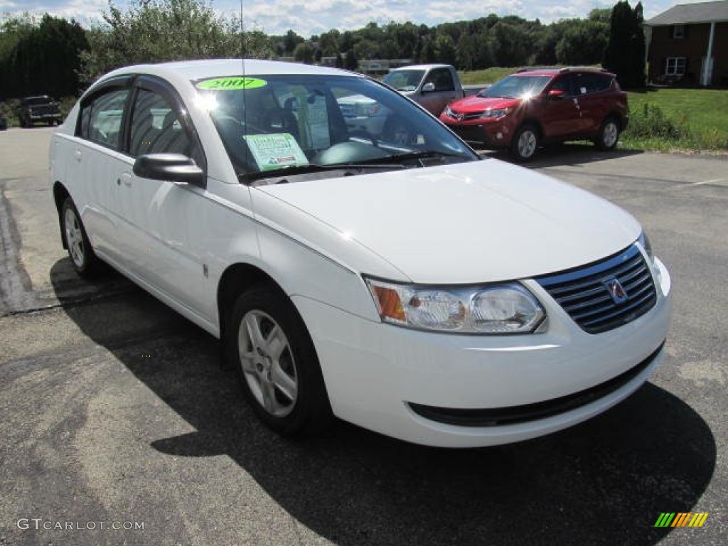 Polar White 2007 Saturn ION 2 Sedan Exterior Photo #85383658