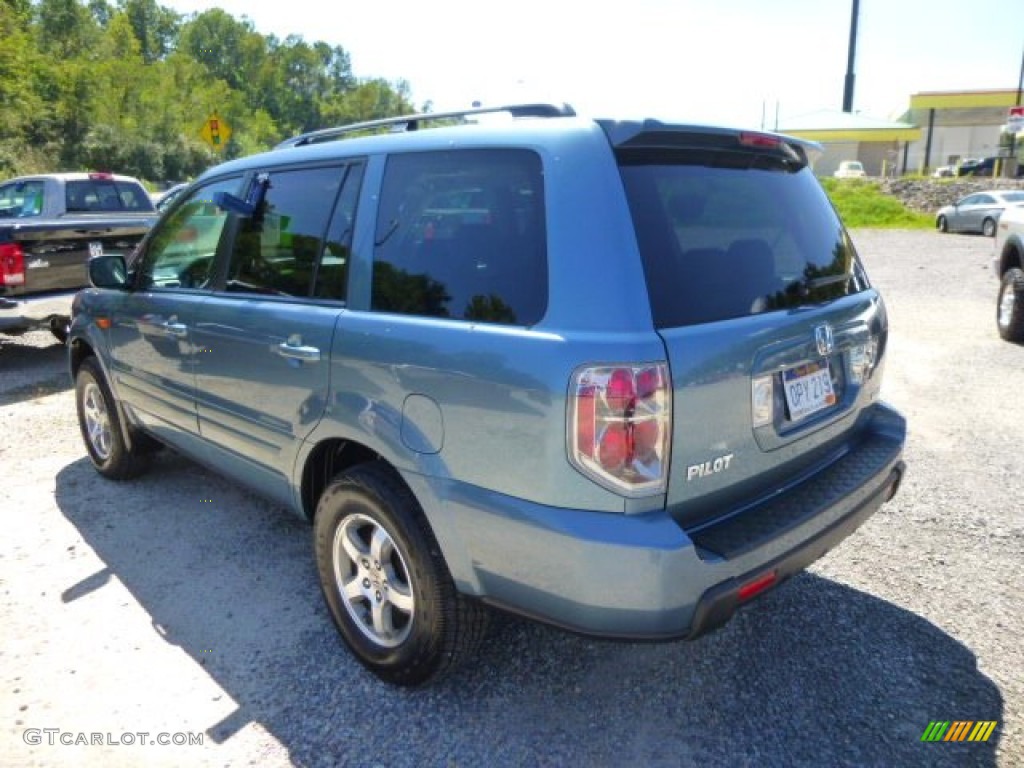 2008 Pilot EX-L 4WD - Steel Blue Metallic / Gray photo #3