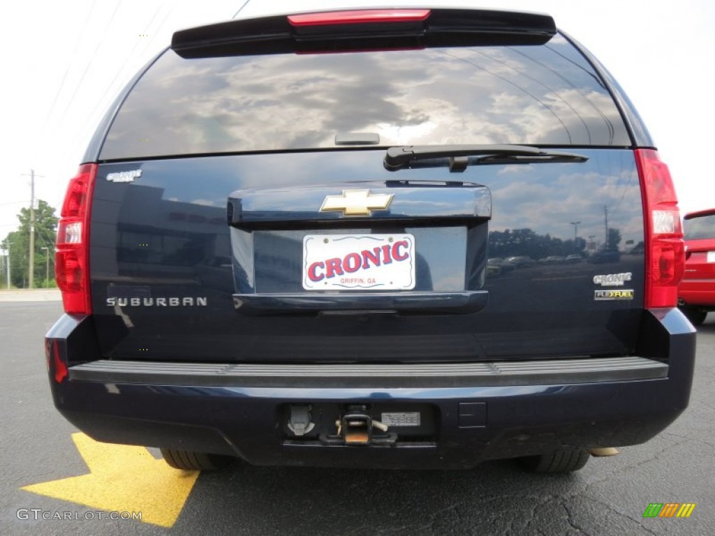 2007 Suburban 1500 LT - Dark Blue Metallic / Light Cashmere/Ebony photo #6