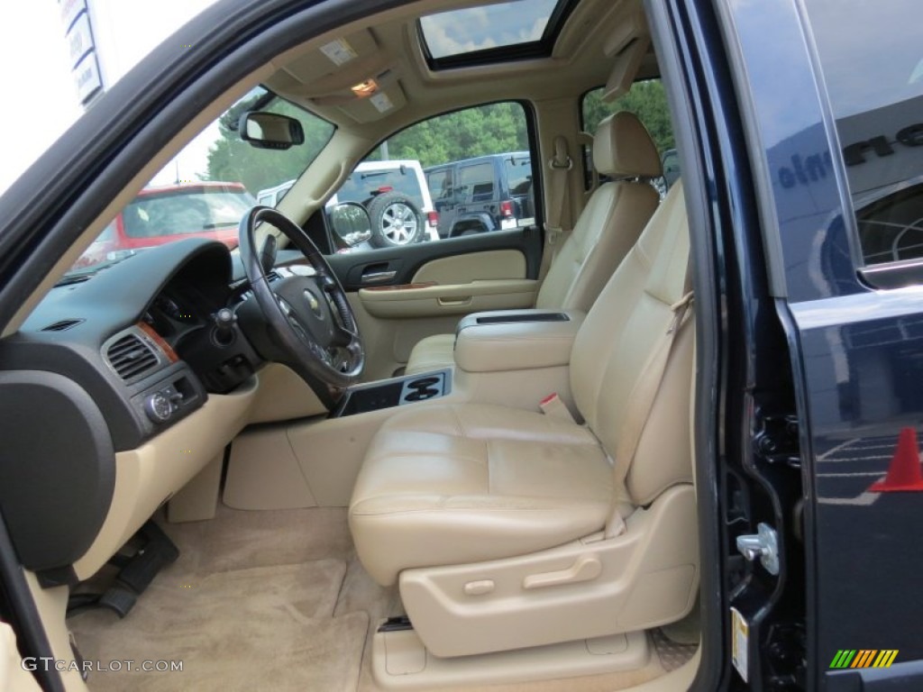 2007 Suburban 1500 LT - Dark Blue Metallic / Light Cashmere/Ebony photo #10