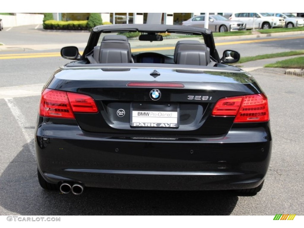 2013 3 Series 328i Convertible - Black Sapphire Metallic / Black photo #6