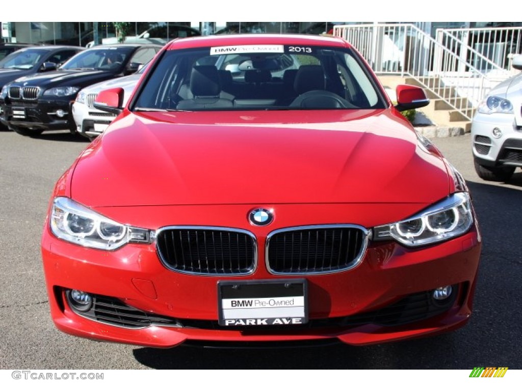 2013 3 Series 335i Sedan - Melbourne Red Metallic / Black photo #2