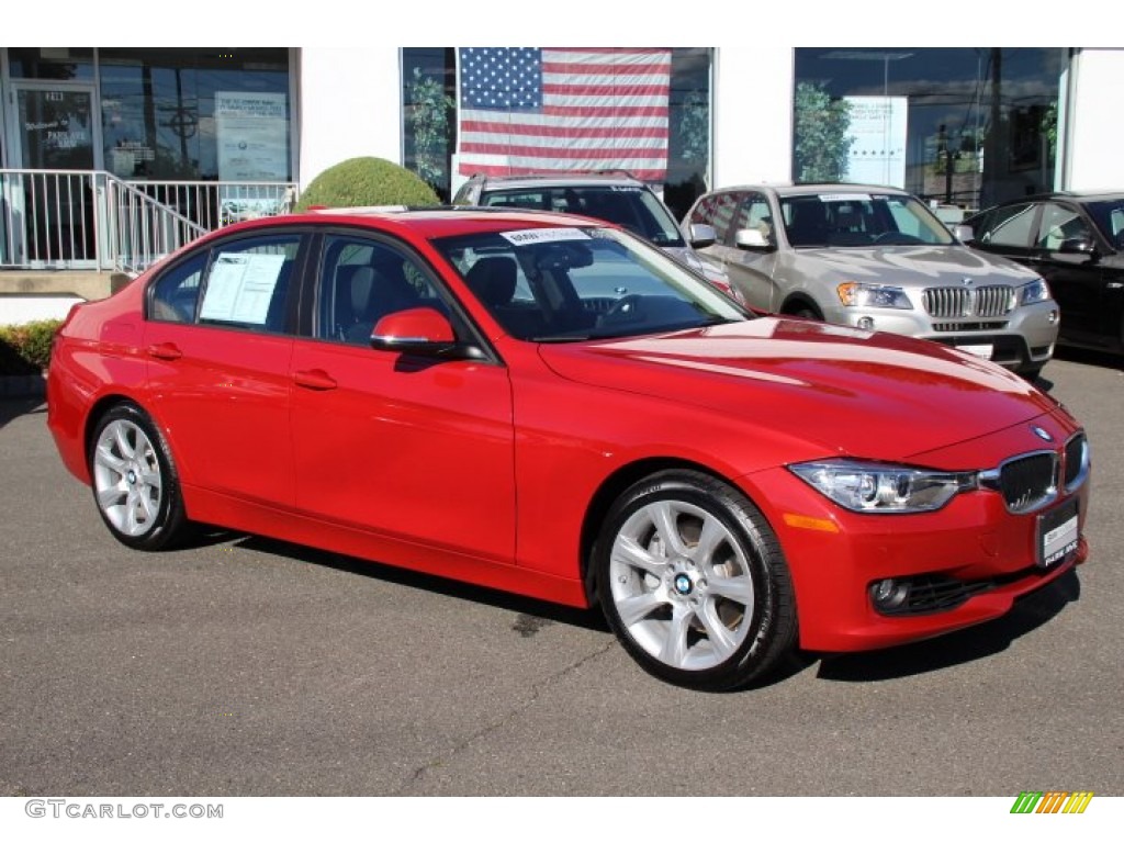 2013 3 Series 335i Sedan - Melbourne Red Metallic / Black photo #3