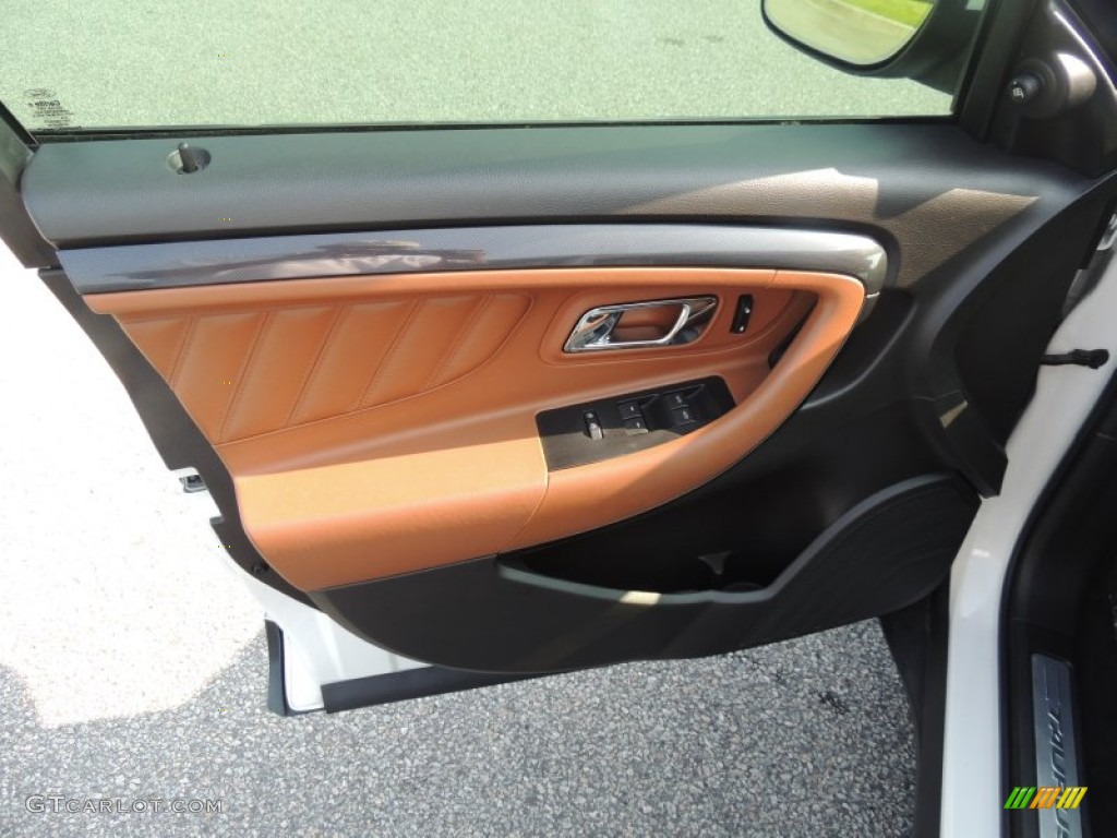 2010 Taurus SHO AWD - White Platinum Metallic Tri-Coat / Charcoal Black/Umber Brown photo #6