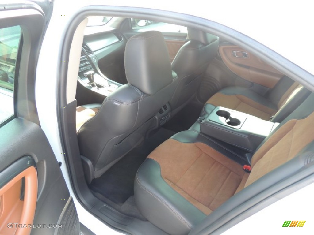 2010 Taurus SHO AWD - White Platinum Metallic Tri-Coat / Charcoal Black/Umber Brown photo #7
