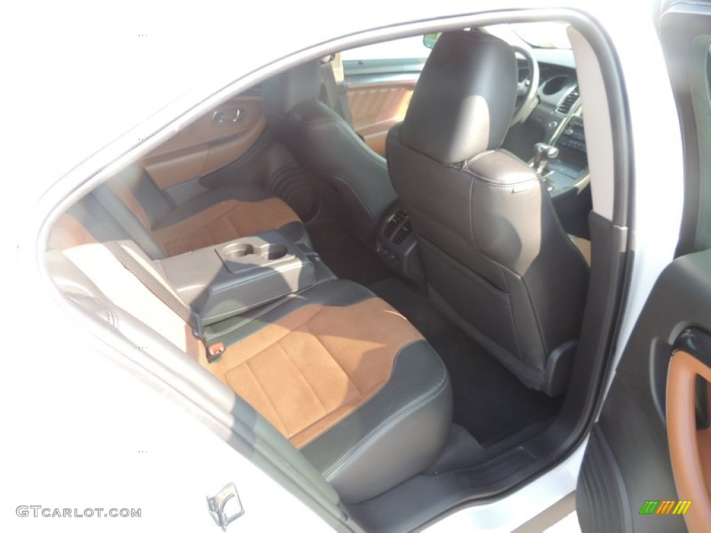 2010 Taurus SHO AWD - White Platinum Metallic Tri-Coat / Charcoal Black/Umber Brown photo #11