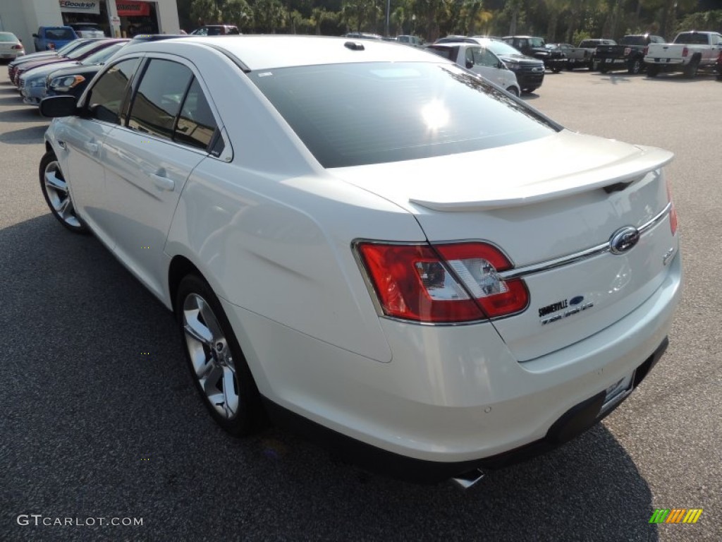 2010 Taurus SHO AWD - White Platinum Metallic Tri-Coat / Charcoal Black/Umber Brown photo #16