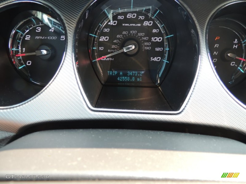 2010 Taurus SHO AWD - White Platinum Metallic Tri-Coat / Charcoal Black/Umber Brown photo #23