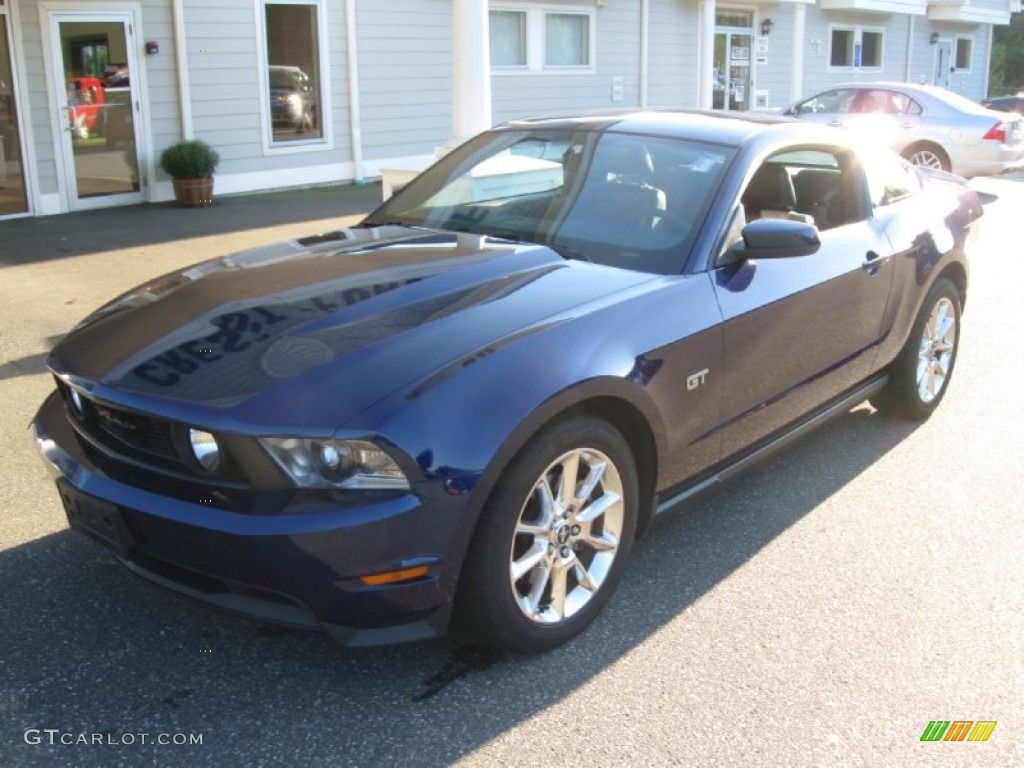 2010 Mustang GT Premium Coupe - Kona Blue Metallic / Charcoal Black/Grabber Blue photo #3