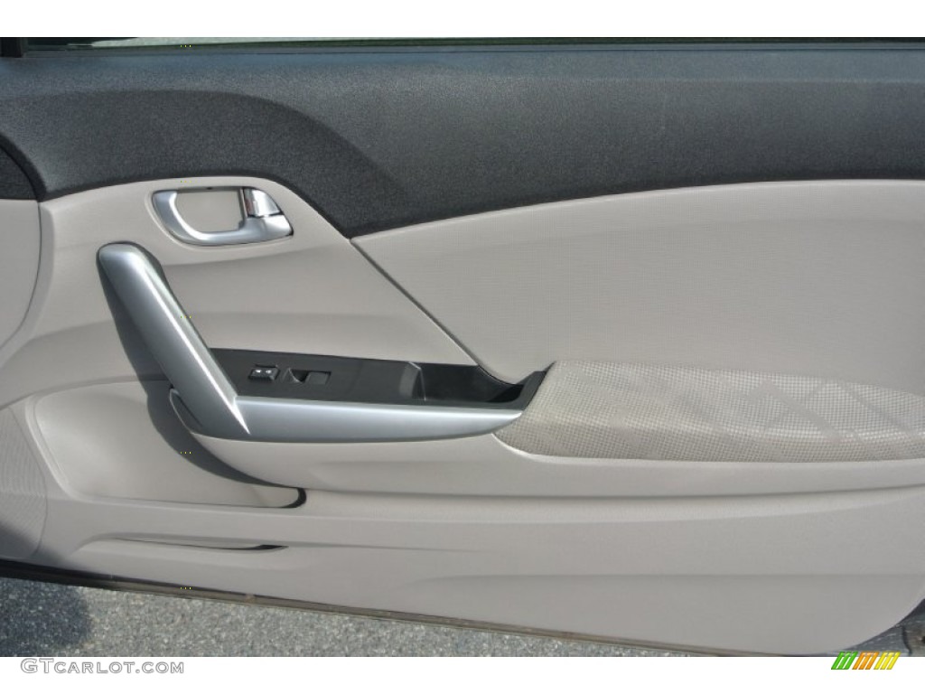2012 Civic EX Coupe - Polished Metal Metallic / Gray photo #25
