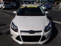 2013 White Platinum Ford Focus Titanium Hatchback  photo #3