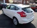 2013 White Platinum Ford Focus Titanium Hatchback  photo #6